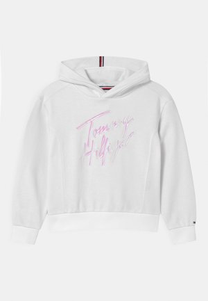 SCRIPT PRINT HOODIE - Sweater - white