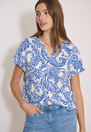 Cecil, BLUSE MIT SPLIT NECK UND PRINT - Blusa - vanilla white