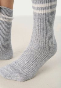 Part Two Socken - grey melange stripe