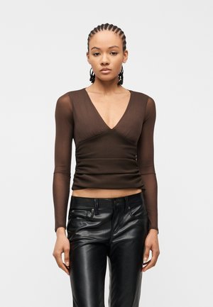 BARE STRAPLESS SWEETHEART - Maglietta a manica lunga - brown