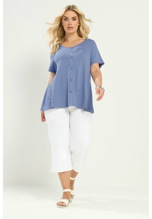 Yours Clothing, PLUS SIZE CASUAL TOPS. - Printtipaita - blue