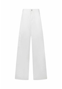 FLARED - Pantalon classique - white