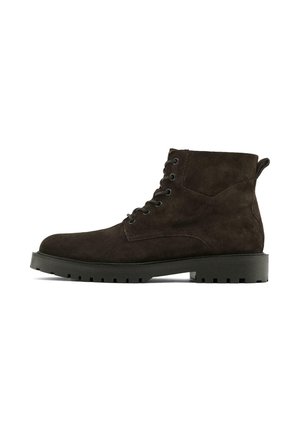 OILED SPLIT - Stivaletti stringati - dark brown