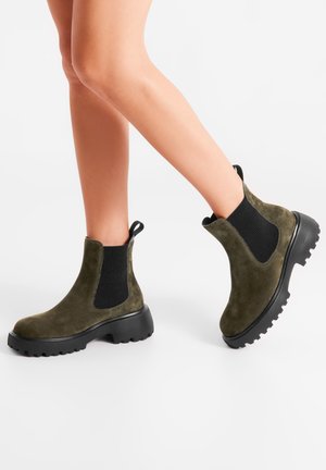Classic ankle boots - dark olive