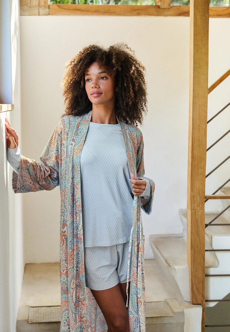 Pip Studio NOA KIMONO JABALI - Dressing gown - blue - Zalando
