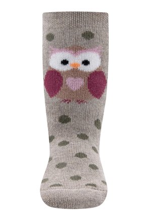 STOPPER EULE - Chaussettes - dunkel beige meliert