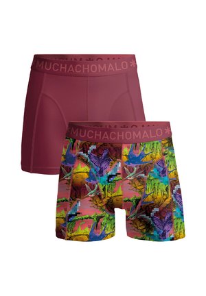2-PACK SOLID - Úzke boxerky - print red