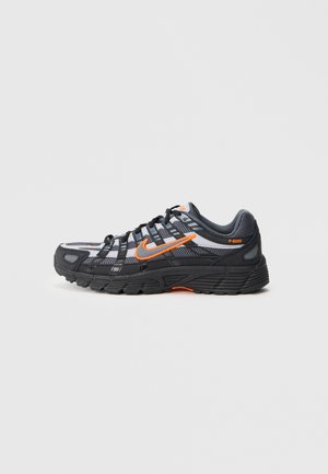 P 6000 UNISEX - Baskets basses - black/white/safety orange/iron grey/wolf grey
