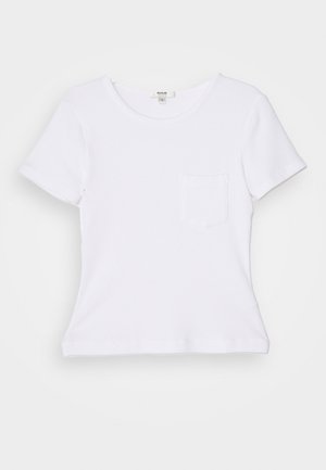 ARLO POCKET TEE - Potiskana majica - white