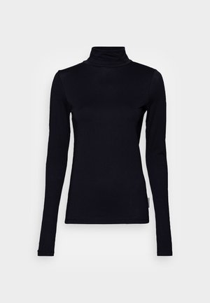 LONGSLEEVE TURTLENECK SOLID SEAM DETAILS - Long sleeved top - true navy