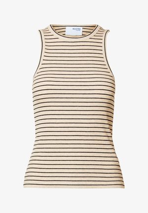 Selected, SLFANNA - Top - oatmeal/black