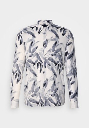 Antony Morato, SHIRT BARCELONA REGULAR STRAIGHT FIT PRINTED WITH LOGOED BADGE - Chemise - cream