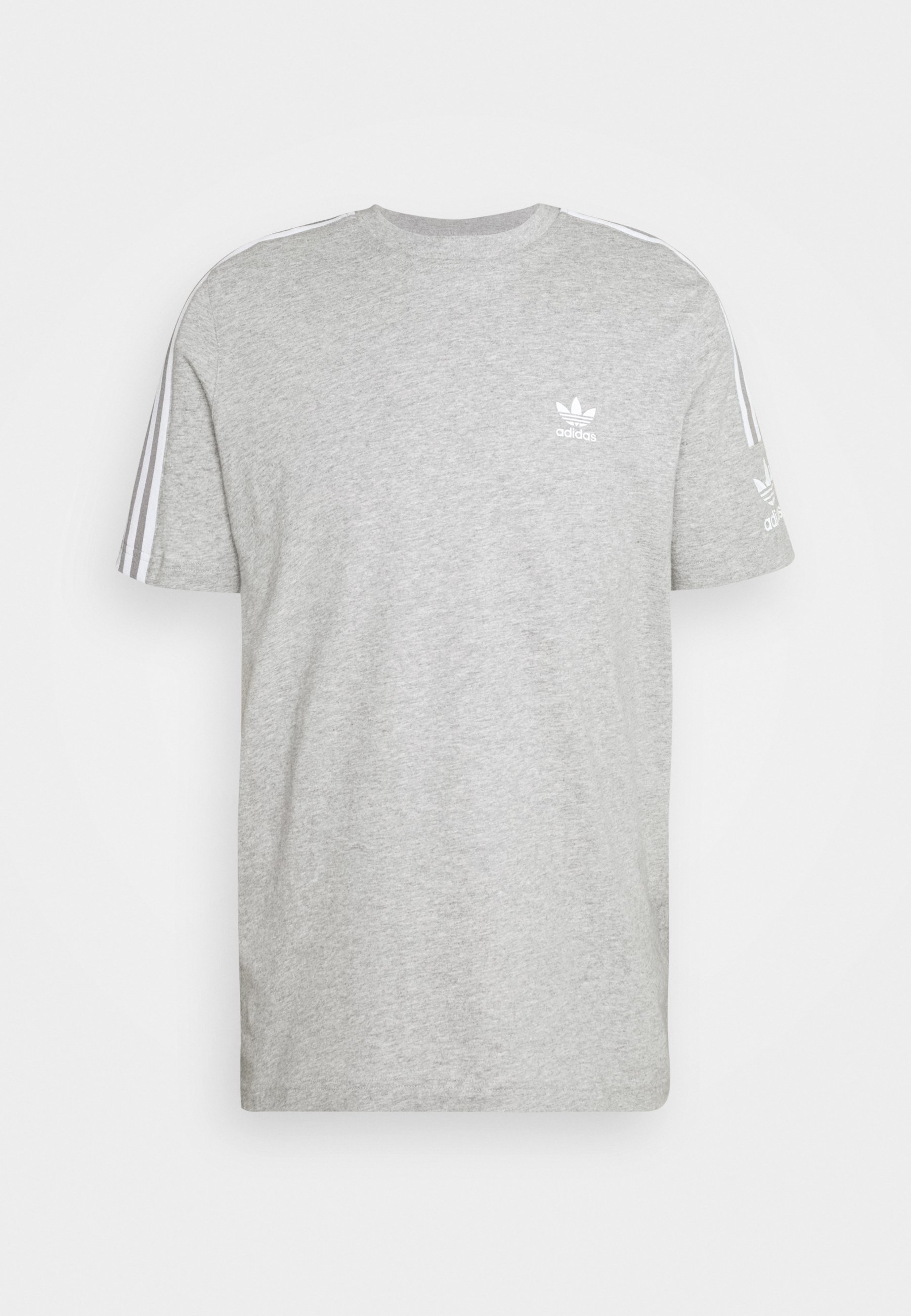 adidas Originals TECH TEE UNISEX - T-Shirt print - medium grey heather/grau  - Zalando.de
