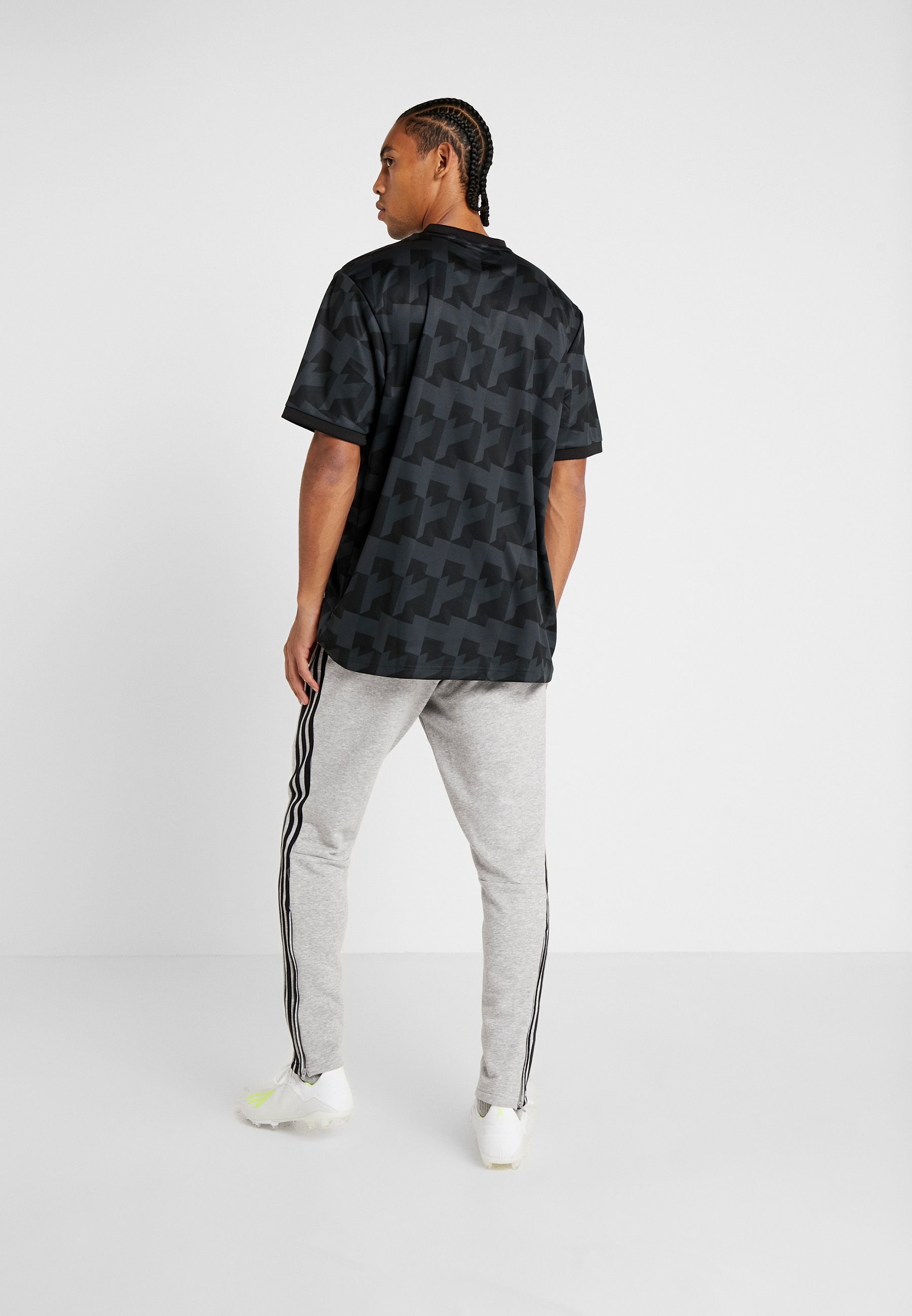 adidas Performance TIRO19 FT PNT - Tracksuit bottoms - medium grey  heather/black/grey - Zalando.co.uk
