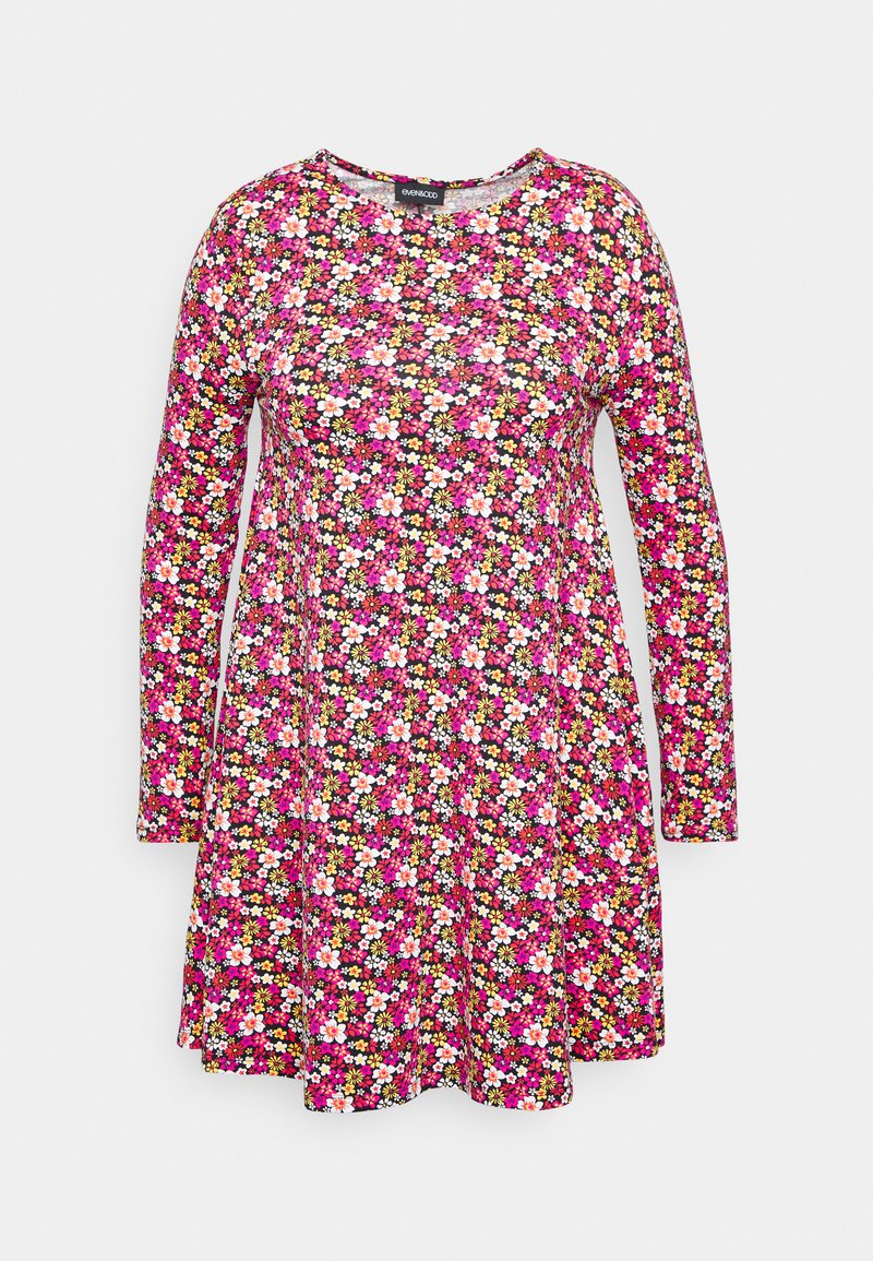 Even&Odd Curvy Jurk meerkleurig