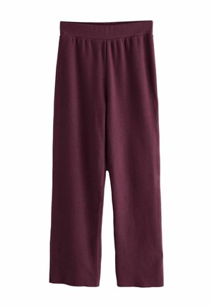 COSY SOFT TOUCH CO-ORD WIDE LEG  - Kelnės - burgundy red