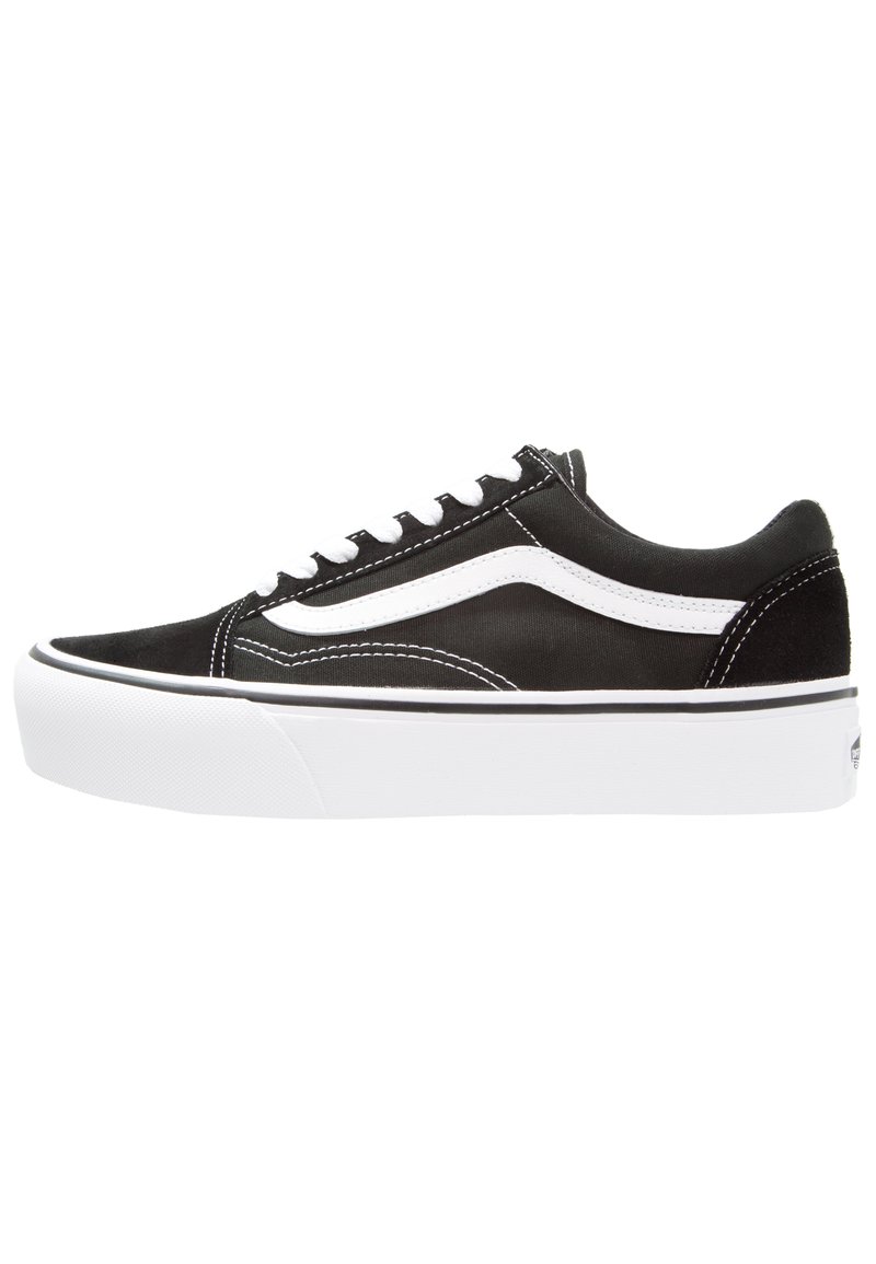 Vans OLD SKOOL PLATFORM - Trainers - black/white/black Zalando.co.uk