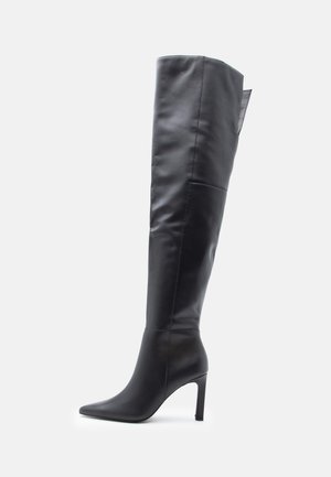 Zign LEATHER - Škornji z visoko peto - black
