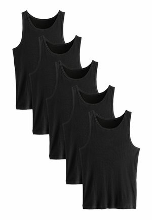 FIVE PACK - Maglietta intima - black ribbed