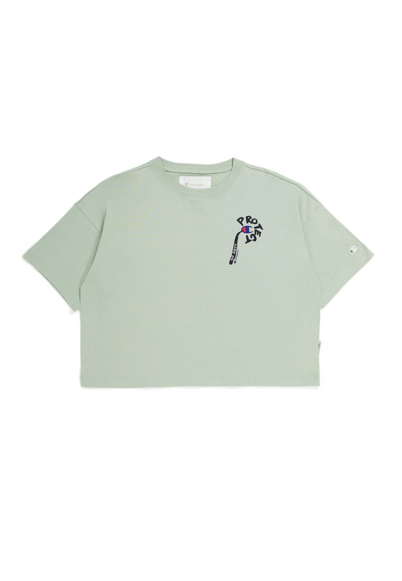 Champion Rochester T-shirt print lichtgroen Champion Rochester T-shirt print lichtgroen