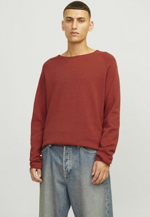 EHILL CREW NECK NOOS - Džemperis - red ochre