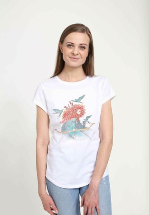Henry Tiger BRAVE MERIDA SKETCH - T-Shirt print - white