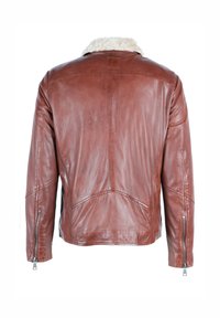Freaky Nation Chaqueta de cuero - wood  beige