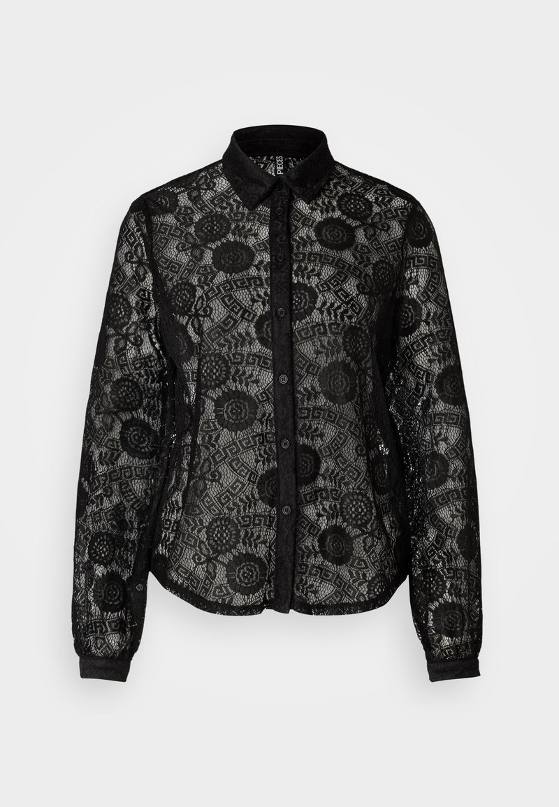 Pieces Overhemdblouse zwart Pieces Overhemdblouse zwart