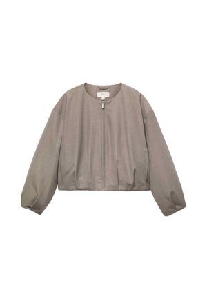 Marks & Spencer, COLLARLESS BUBBLE HEM JACKET. - Übergangsjacke - grey