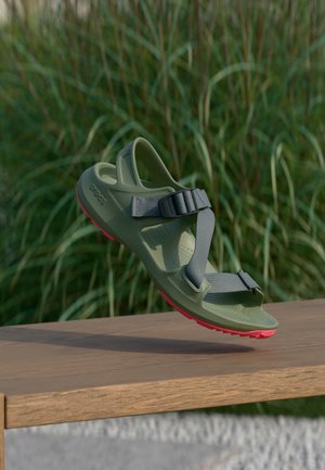 Crocs QUICK UNISEX - Sandales de randonnée - cargo/pink blast