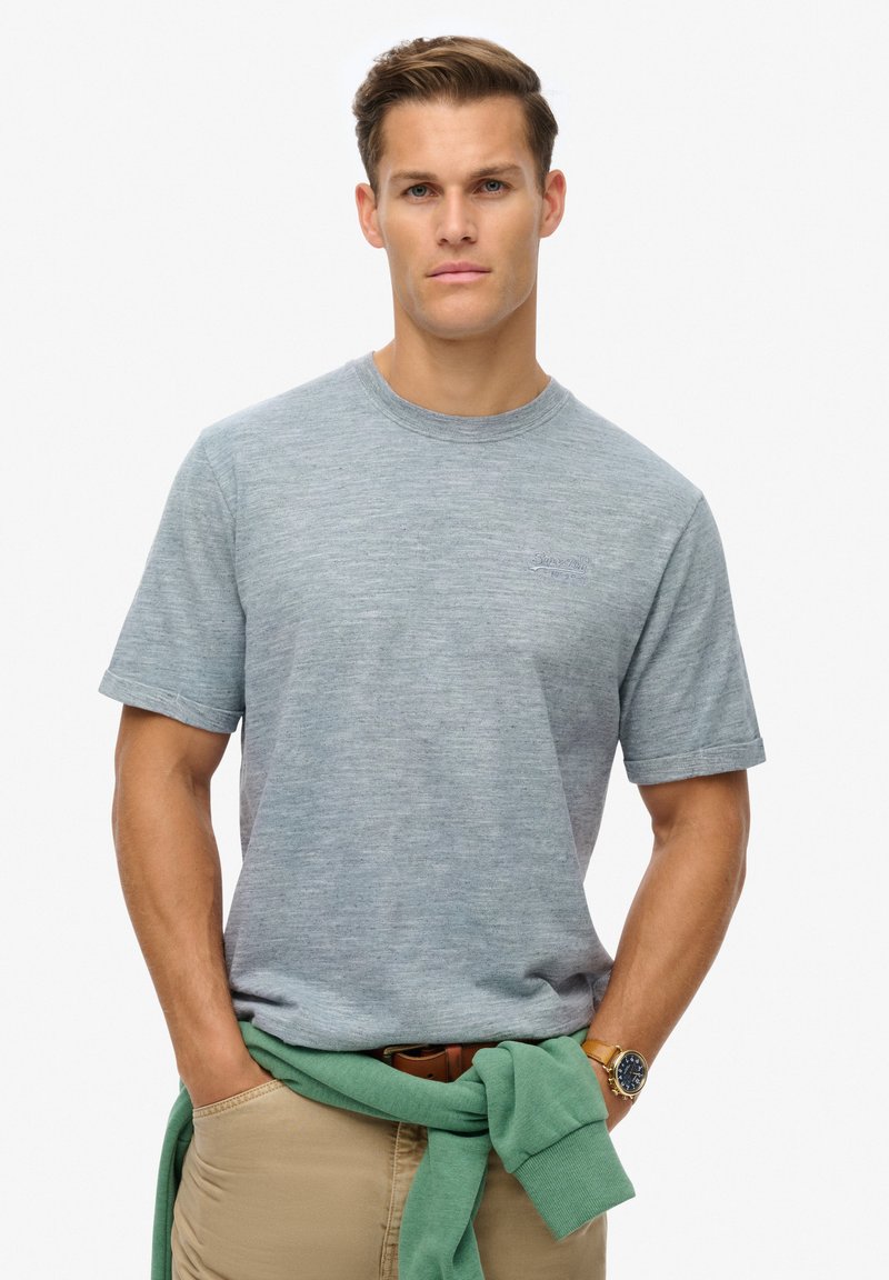 Superdry & Co OVER DYED - T-shirt basique - blue fog
