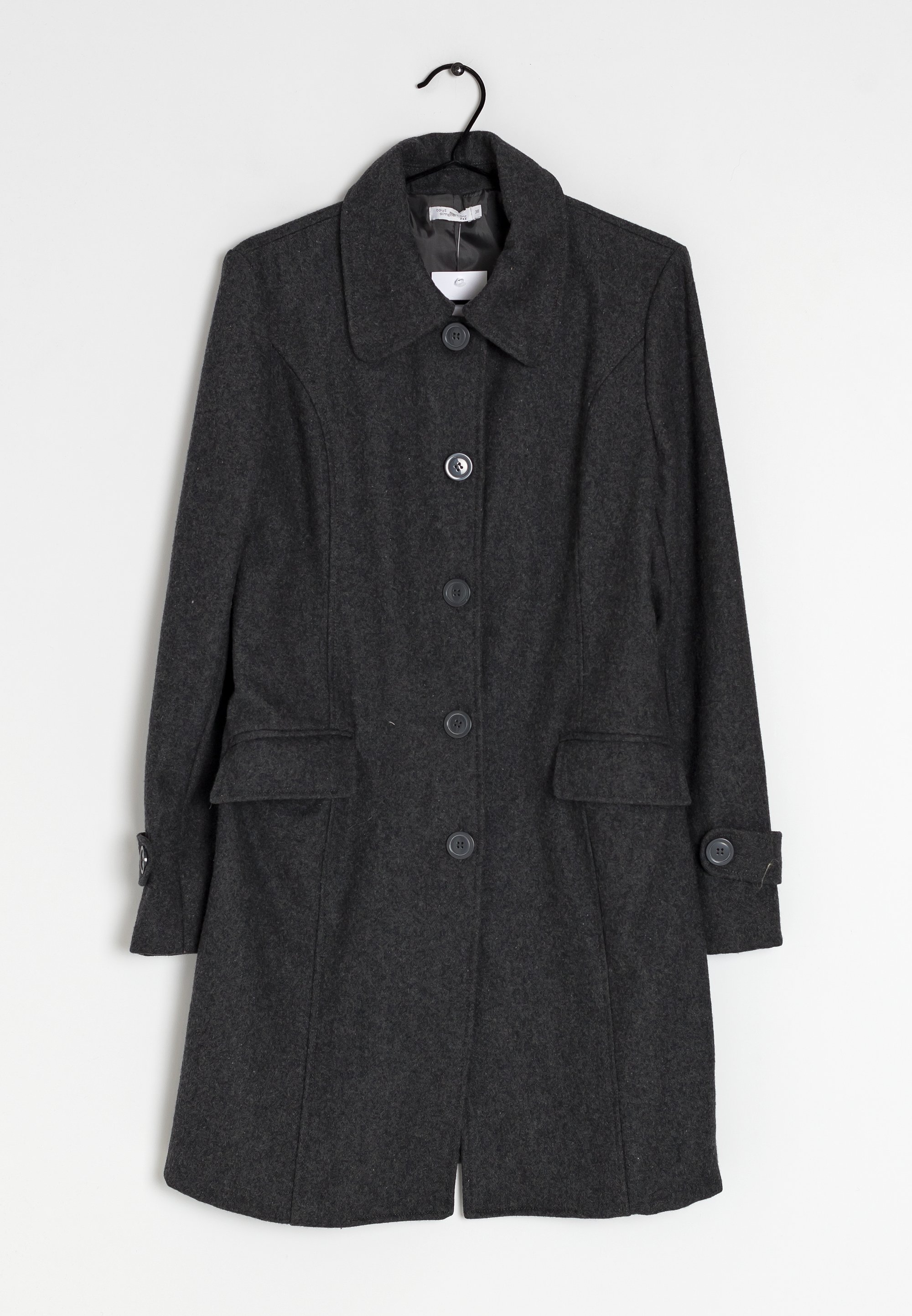 C&a Damen Mantel C Und A Grauer Mantel Karierter Mantel C&amp