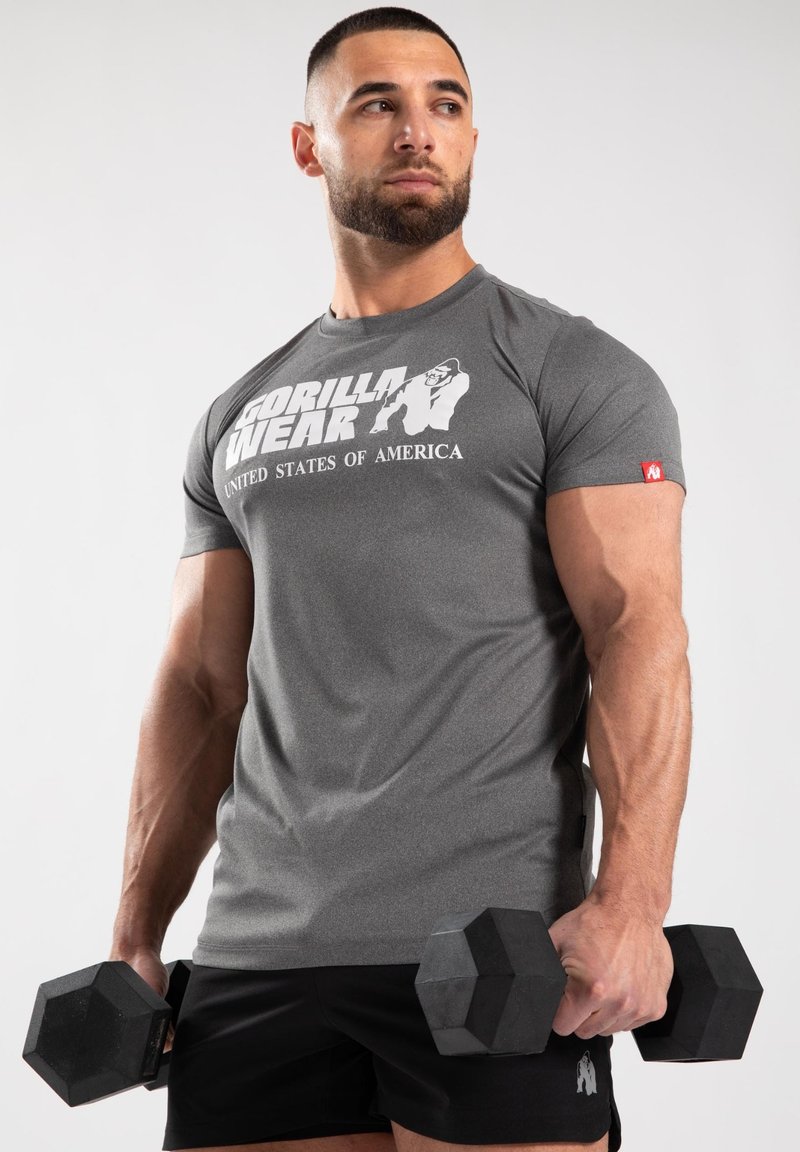 Gorilla Wear - CLASSIC TRAINING  - Sport T-shirt - grey, Vergroten