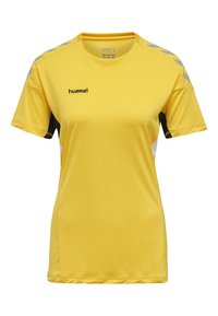 Hummel TECH MOVE - T-Shirt print - yellow