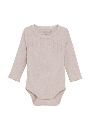 FIXONI LONG SLEEVES MELANGE - Body - violet ice melange