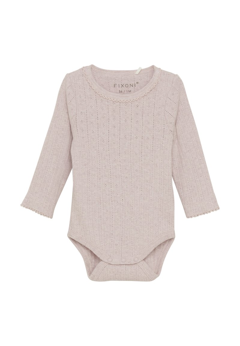 FIXONI LONG SLEEVES MELANGE - Body - violet ice melange