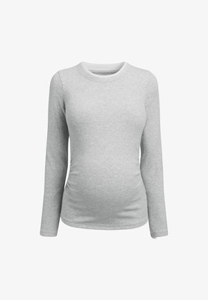 Next, MATERNITY LAYERED LONG SLEEVE RUCHED T- SHIRT - Strickpullover - grey