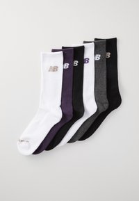 PERFORMANCE CREW SOCKS UNISEX 6 PACK - Športové ponožky - white/purple/charcoal/black