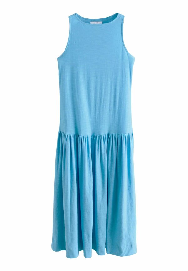 REGULAR FIT - SLEEVELESS DROP WAIST CREW NECK - Maxikleid