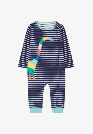ORGANICALLY GROWN ARTWORK - Pyjamas - navy stripe dinosaur