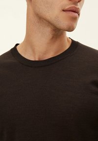 Oscar Jacobson MIGUEL ROUNDNECK - Maglione - brown flannel