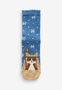 Next CHRISTMAS PATTERN 4 PACK.  REGULAR FIT - Strømper - nativity cats