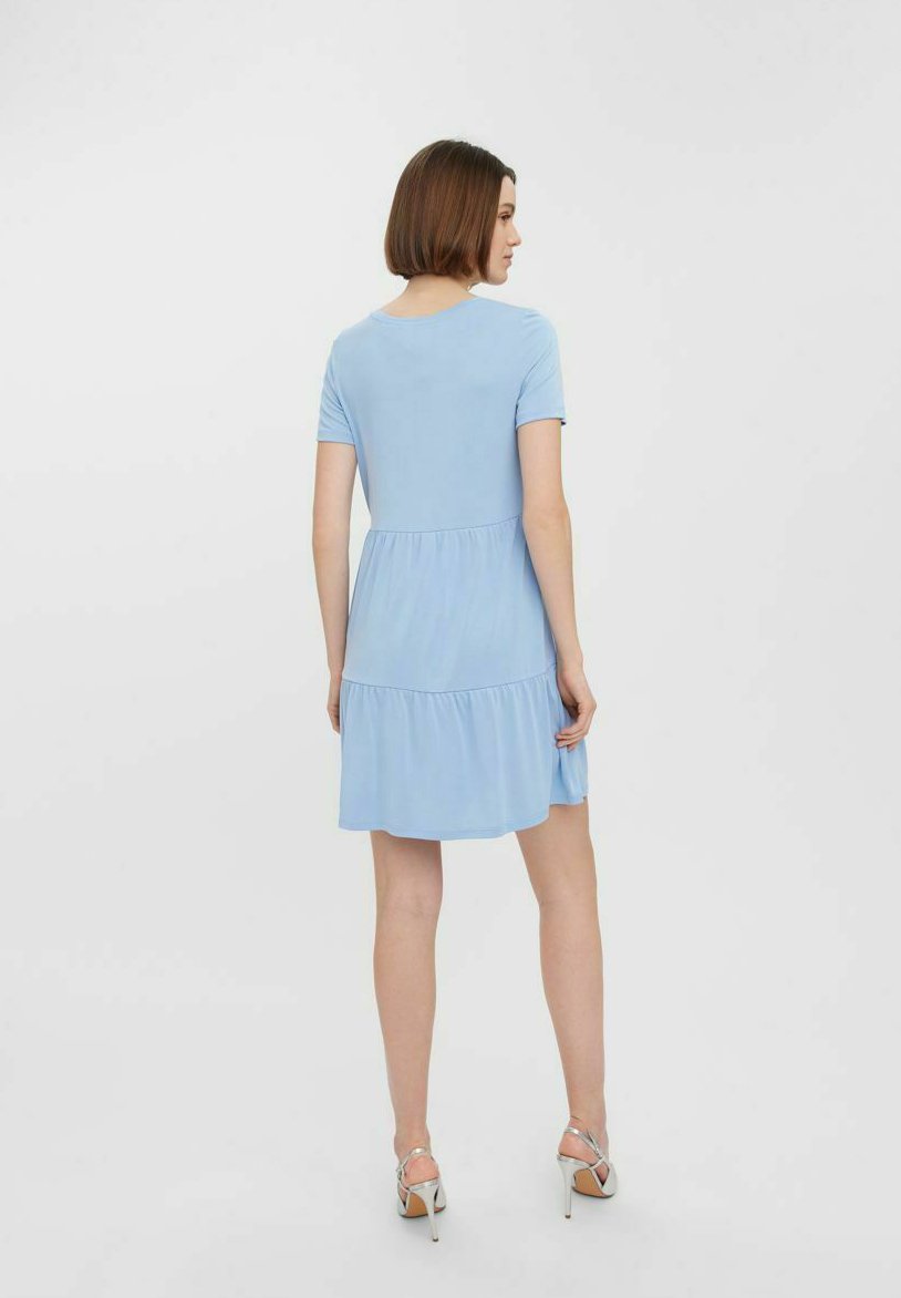 Vero Moda Abito Corto Vmfilli Calia SS - Sostenibile In TENCEL Modal, Lunghezza Ginocchio