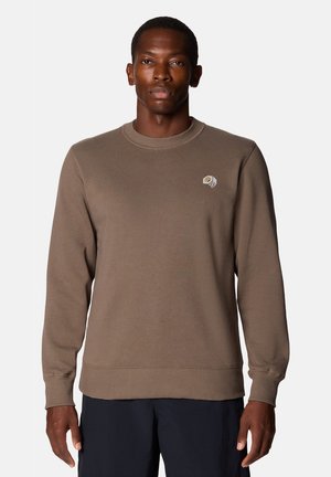 Mountain Hardwear, MOUNTAIN HARDWEAR LANGARM-OBERTEILE M MHW LOGO PULLOVER CREW - Felpa - tierra