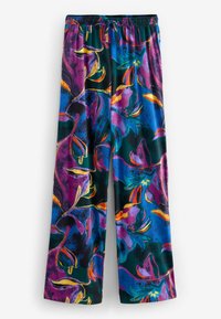 Next RUCHED - REGULAR FIT SET - Pizsama szett - green floral