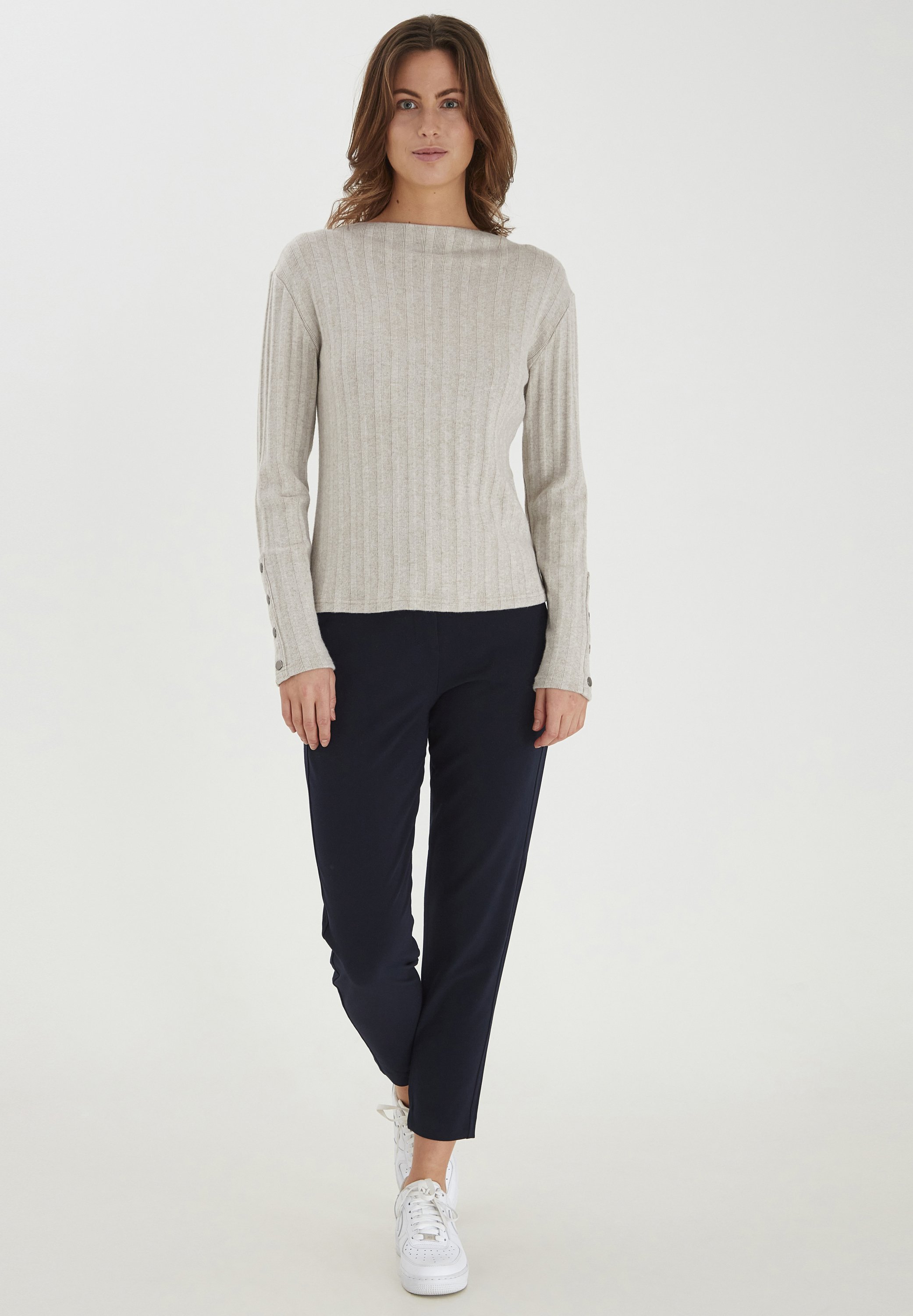 売れ筋商品|||ビーヤング ニット&セーター レディース アウター BYRalaya - Jumper - oyster melange b.young BYRalaya - Jumper - oyster melange/light grey