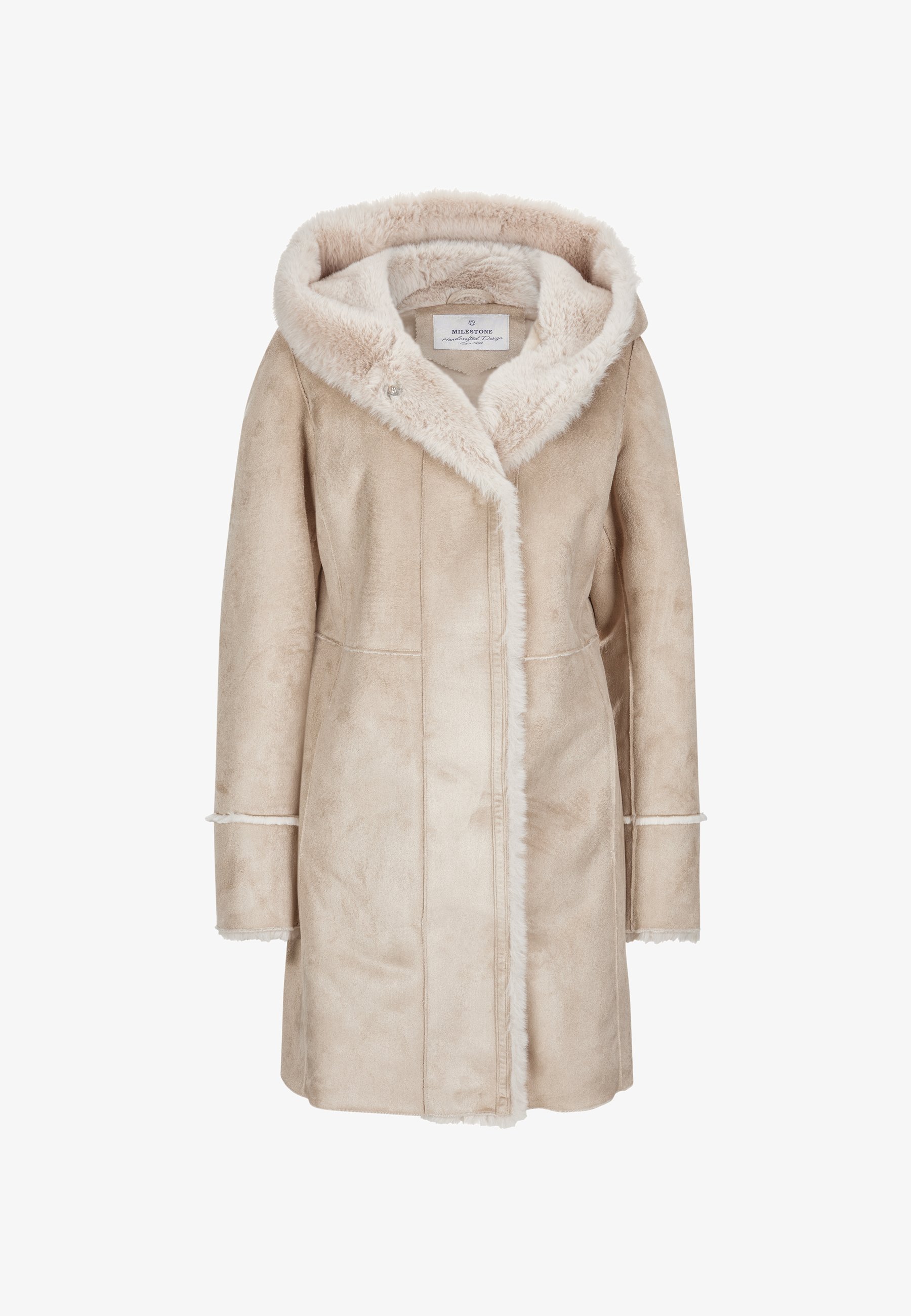 Milestone MSOfelia Klassischer Mantel hell beige/beige