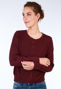 Lykka du Nord MANON - Strickjacke - dark grape