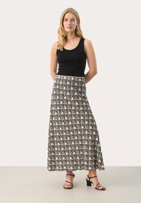 Part Two RIN - A-linjekjol - black graphic print