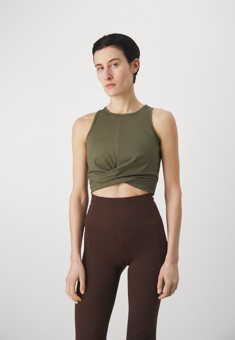 Björn Borg STUDIO CROSS TANK - Top - olive night